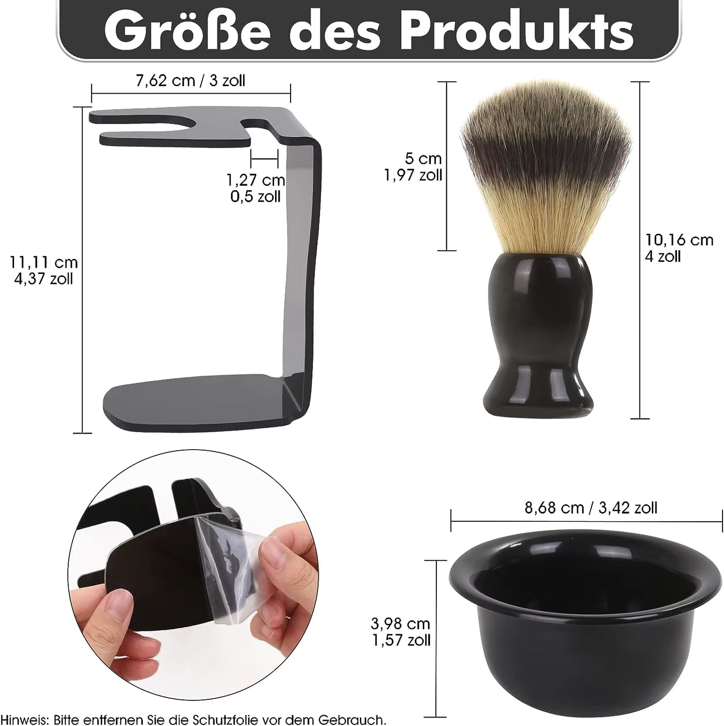Kit de Rasage Premium 3-en-1 | Cadeau Parfait pour Homme (Copie)