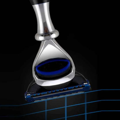 Rasoir de Luxe Titan en Métal - Version Traditionnelle ou Compatible Fusion 5