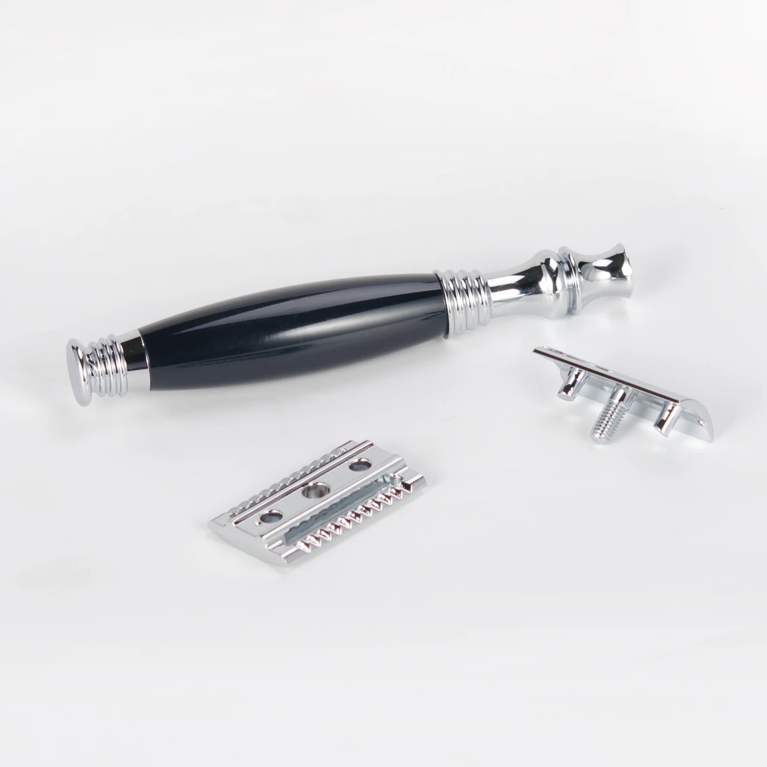 ZY Shaving Safety Razor Kit with Badger Hair Brush Resin Handle Brush Stand for Men-Customer Logo Acceptable Double Edge Razor MyVies