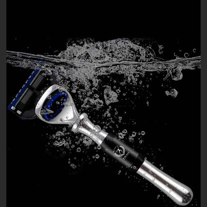 Rasoir de Luxe Titan en Métal - Version Traditionnelle ou Compatible Fusion 5