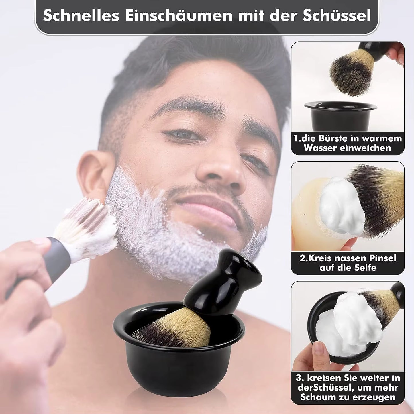 Kit de Rasage Premium 3-en-1 | Cadeau Parfait pour Homme (Copie)