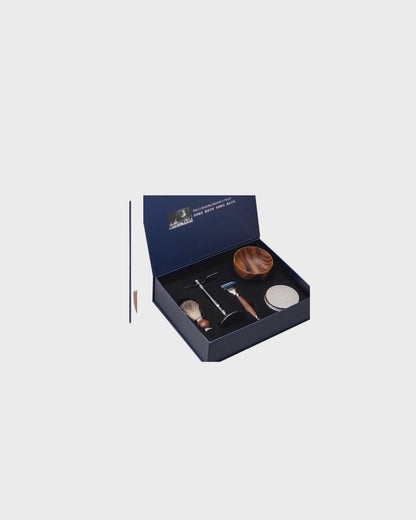 Coffret Rasage Traditionnel Homme — Bois & Acier